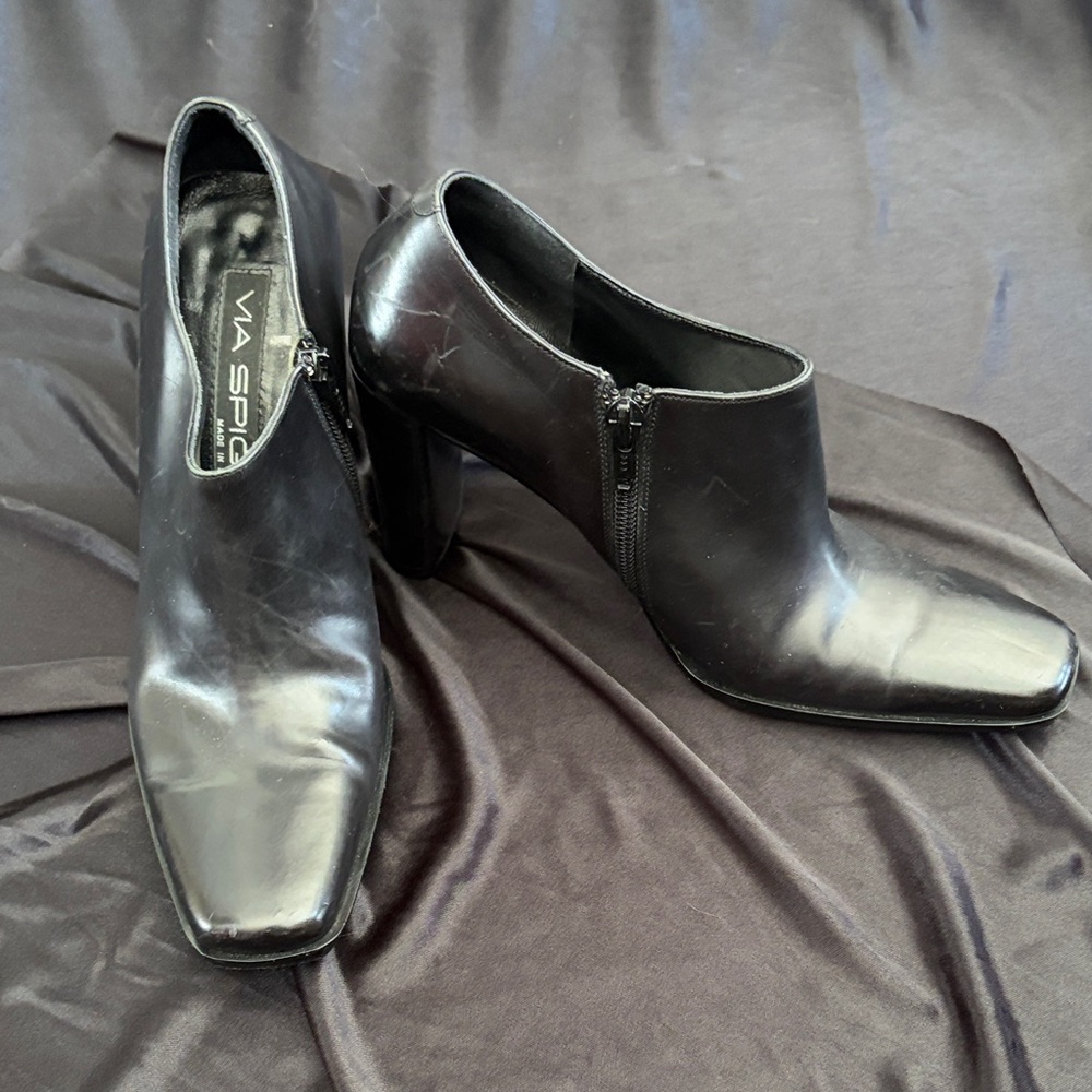 Via Spiga Women's Black Heeled Boots